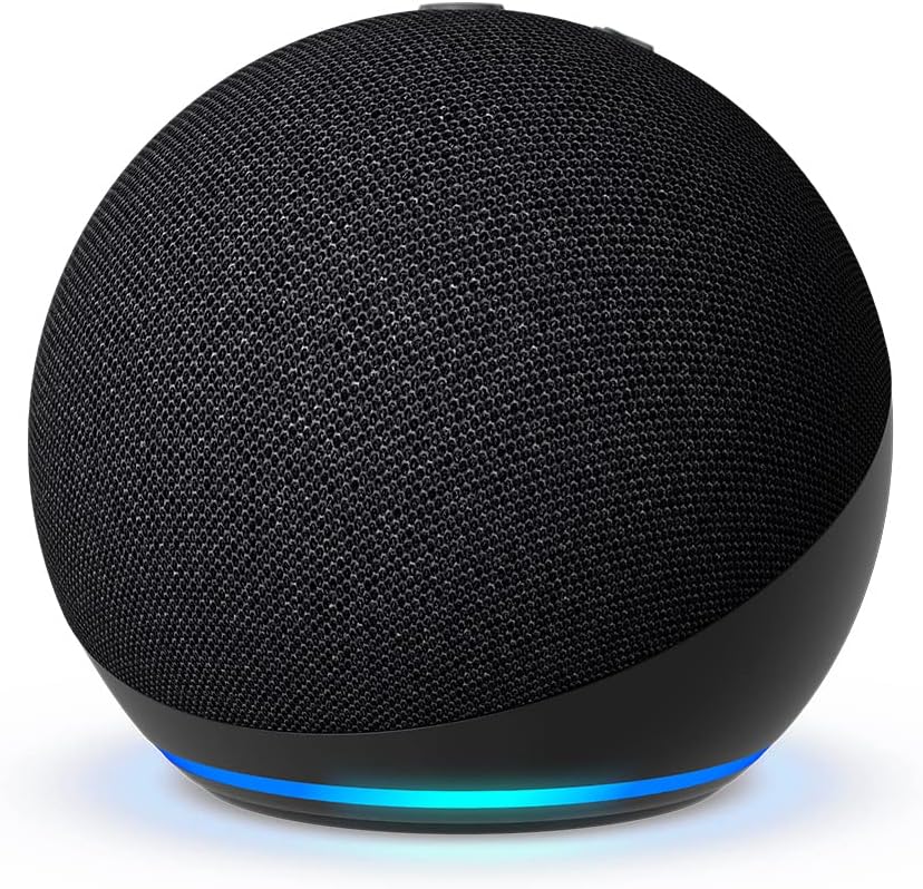 Echo Dot 5ème Génération – Enceinte Connectée Wi-Fi & Bluetooth avec Alexa, Son Puissant et Clair – Couleur Anthracite