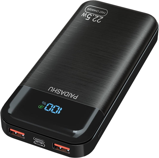 Power Bank 27000mAh 22.5W – Batterie Externe USB-C Entrée/Sortie, Charge Rapide PD3.0 QC4.0 pour Téléphones & Tablettes