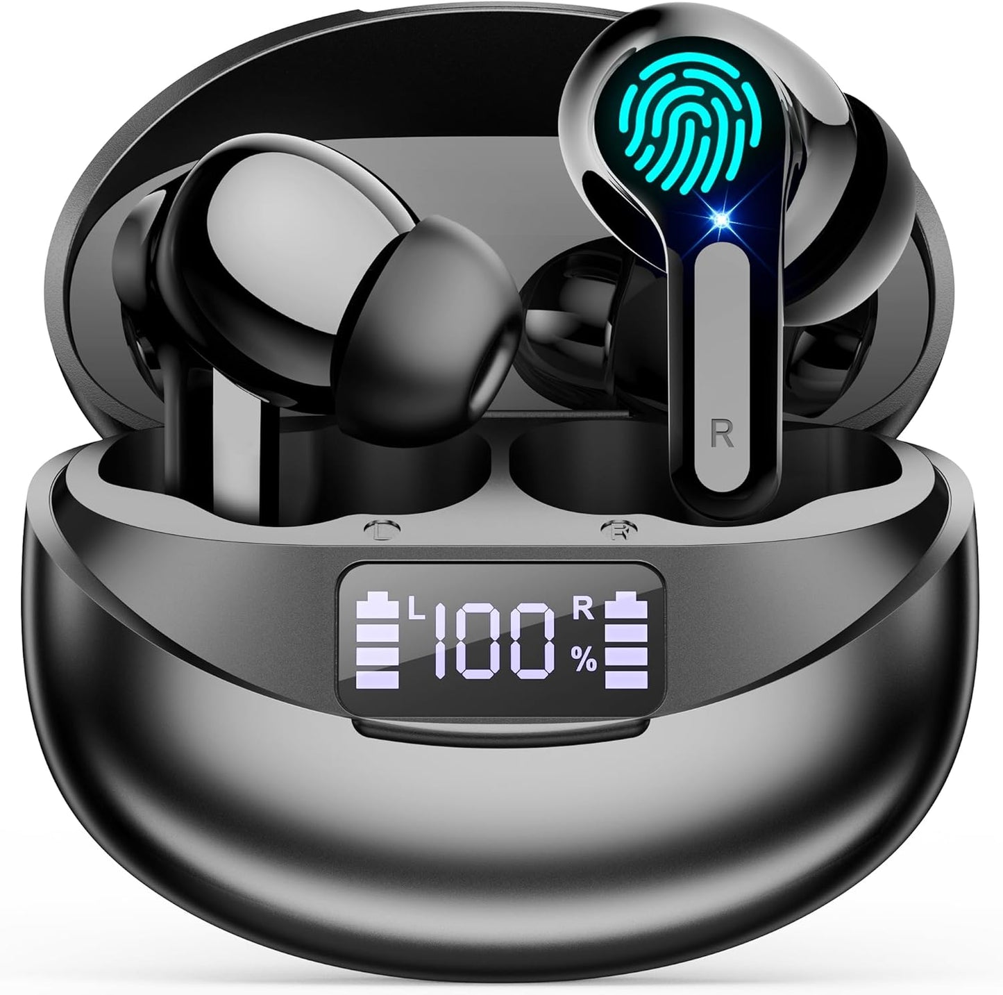 Écouteurs Bluetooth 5.3 Sans Fil – Son Hi-Fi Stéréo, Réduction de Bruit CVC, 35h d’Autonomie, USB-C – Compatibles iOS, Galaxy, Xiaomi, Oppo et Android