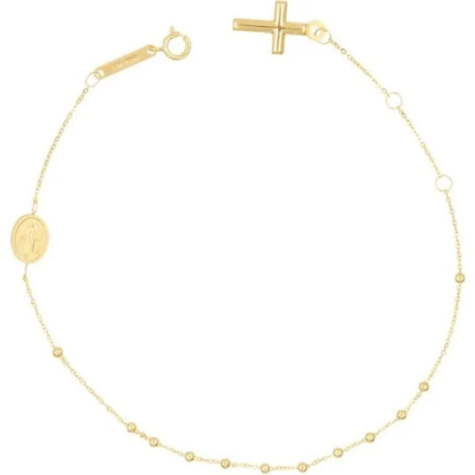 Bracelet Rosaire Femme Or Jaune 750/000 18K – Collection L'ATELIER D'AZUR